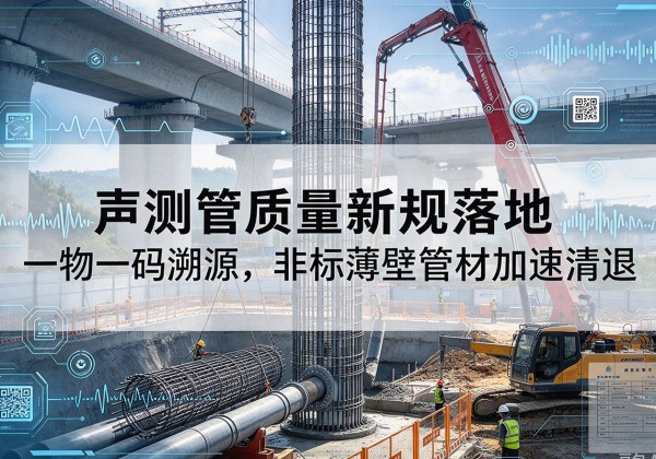 惠水声测管质量新规落地，一物一码溯源，非标薄壁管材加速清退